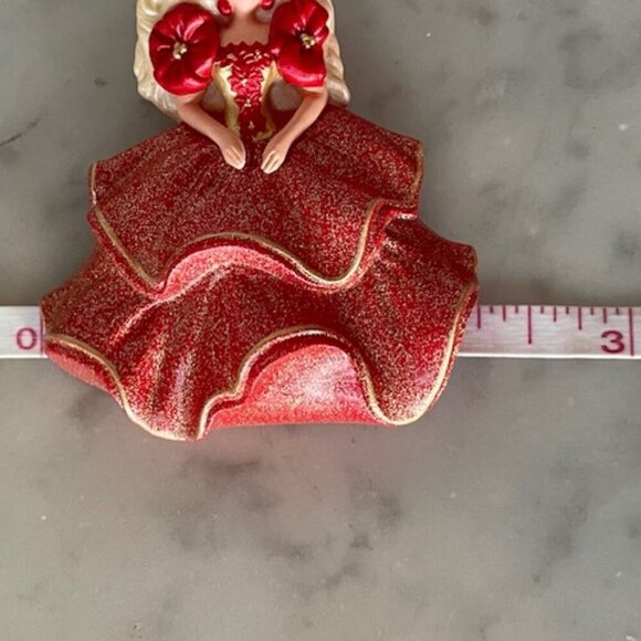 HALLMARK 1995 Barbie Christmas Princess Red Pin Brooch Original Card - Picture 13 of 13